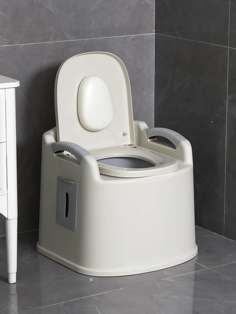 

Household The Elderly Pedestal Pan Can Move Closestool Pregnant Woman Adult Simple And Easy Aged Portable Stool Stool Toilet
