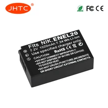 EN-EL20 RU EL20 ENEL20 Замена Батарея 1020mAh для NIKON 1 J1 J2 J3 S1 AW1 Coolpix A PM006 камеры S S1 акумуляторная батарея EN-EL20