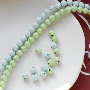 

Retro childlike acrylic acrylic silver beads Japanese DIY hand made earrings resin accessories hairpin jewelry material