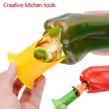 Творческие перец вырезания сердцевины у яблок перец семенами устройство для удаления томатный для удаления сердцевины устройства фруктовый Овощной разные цвета 2 шт./компл. E3