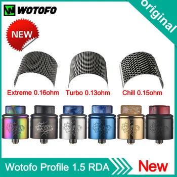 

Original Wotofo Profile 1.5 RDA Atomizer Vape Tank 510 Rebuilding Atomizer Fit nexMESH Mesh Coil For Squonk Mod VS Profile RDA