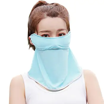 

Cycling Face Mask Scarf Sports Facemask Ice Silk Bandana Headband Anti-UV Running Mask face shield