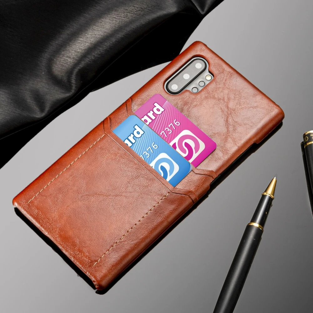 Для samsung Note10/note10pro телячья кожа узор двойная карта анти-падение мобильный чехол для телефона Бизнес мобильный чехол для телефона