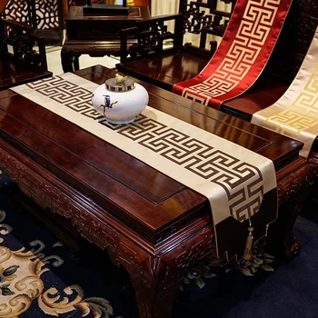 

Modern new Chinese table flag Zen classical living room table coffee table TV cabinet cloth Table runner
