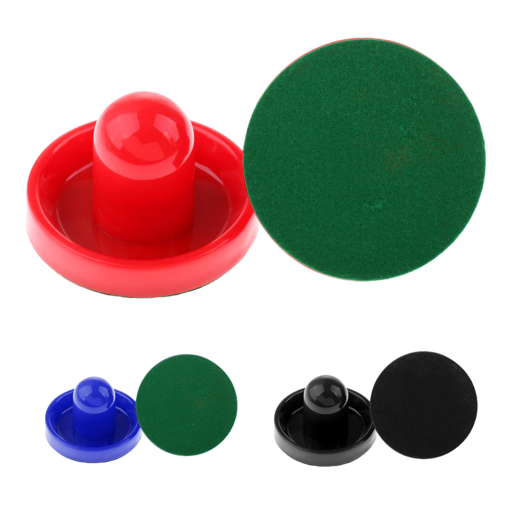 2 Pieces Durable Plastic Air Hockey Pushers Goal Handles Paddles Replacement for Game Tables - Choice of Color and Size