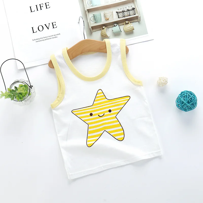 

Baby Boys Girls Vest Thin Summer 0-5 Year Old Kids Cotton Breathable Sleeveless Jacket Children's Clothes