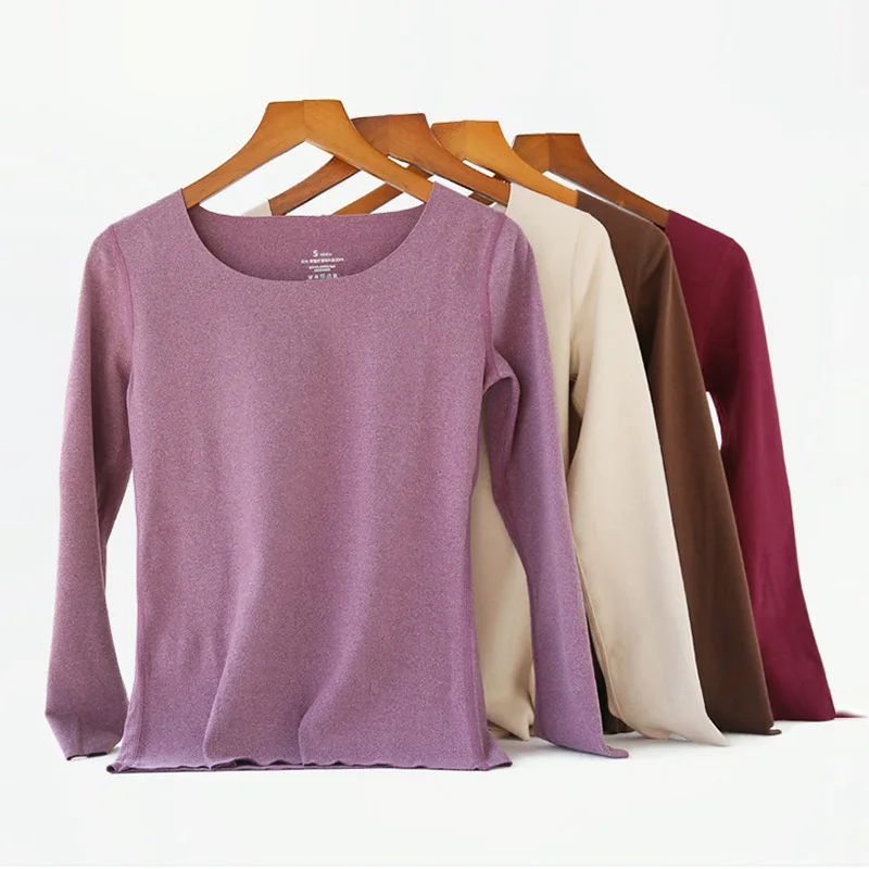 New Winter Unisex Thermal Underwear Set Double Fleece Men's Long Johns Seamless Bottoming Shirt