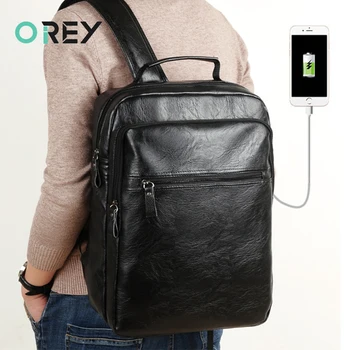 

Man Travel Laptop Backpacks Waterproof PU Notebook Backpack For Macbook Air Pro 11 12 13 15 HP Lenovo Business Computer Backbag