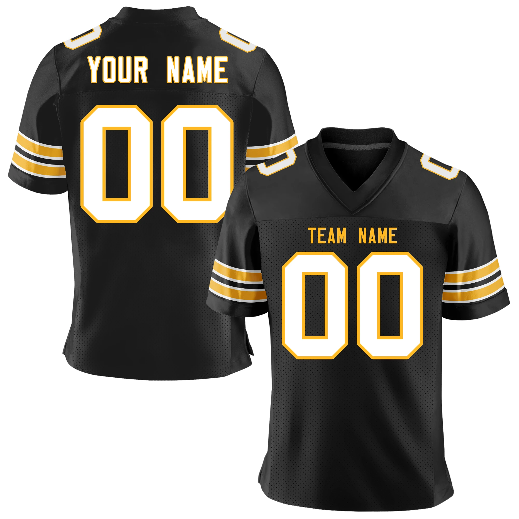 American football jersey design printed team name number football shirt outdoor training rugby jersey fans gift men/youth football jersey