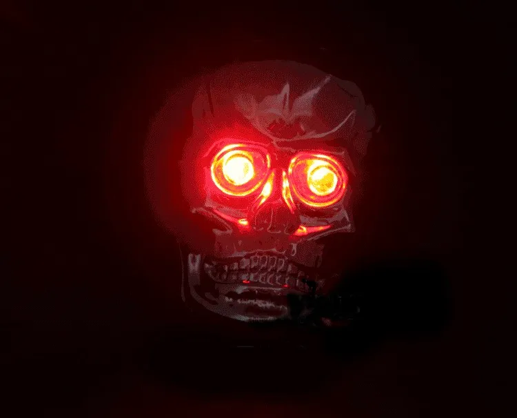 Skull Head Cycling Bicycle MTB Bike Safety Lamp Rear Light Laser Tail Light Skull Head Cycling Bicycle MTB Bike Safety Lamp Rear Light Laser Tail Light
