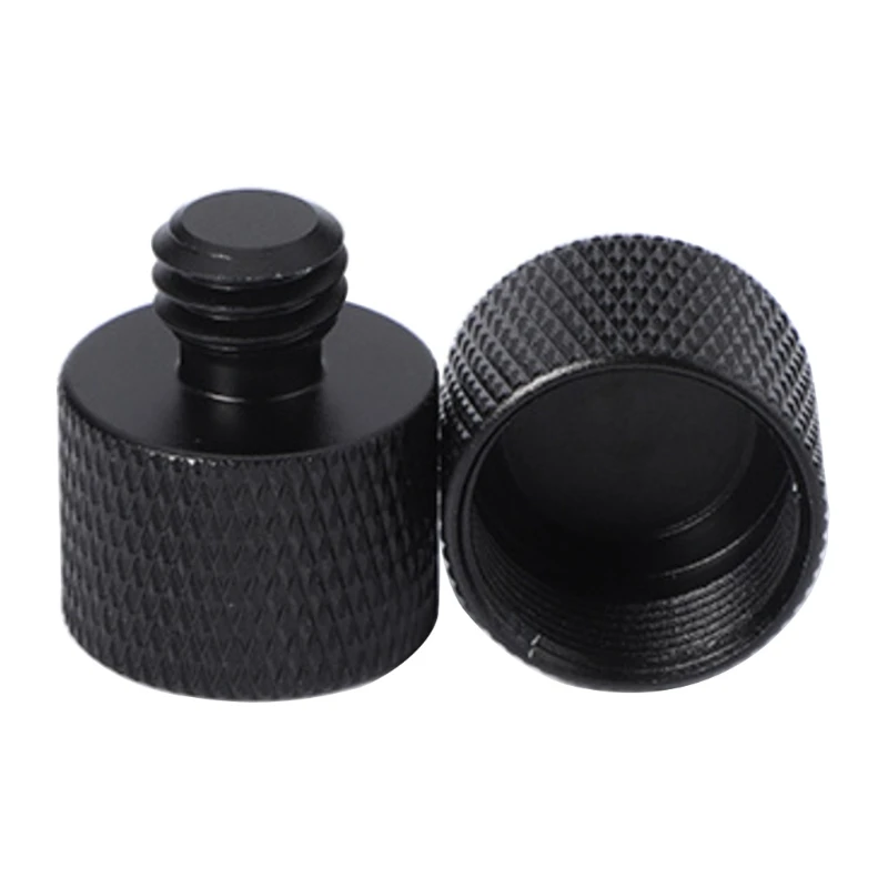 H052 2pcs Mic Stand Adapter 5/8 Female to 3/8 Male Threaded Tripod
