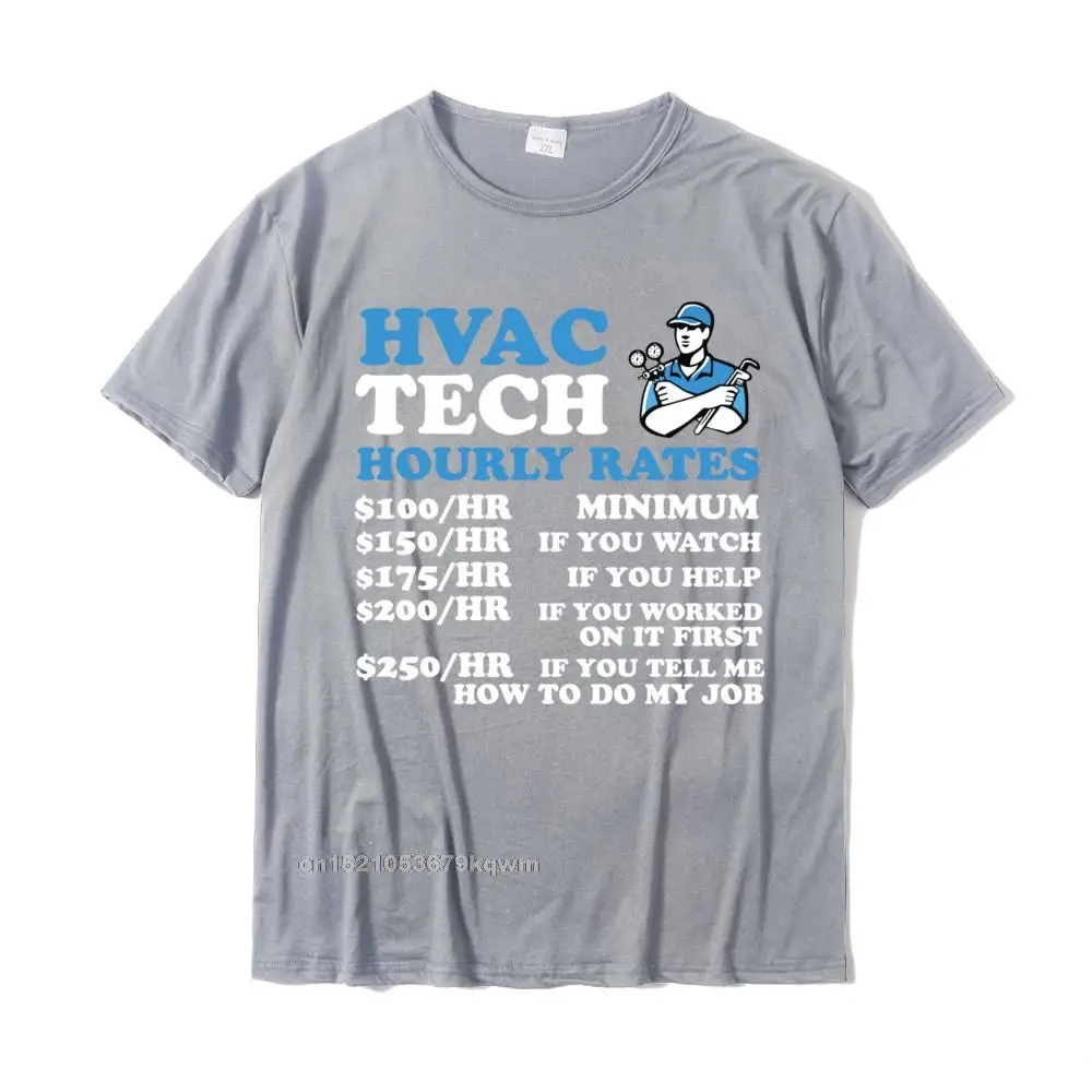 Hip Hop Mens Tshirts O Neck Short Sleeve 100% Cotton Fabric Fitness Tight T Shirt Classic Tops T Shirt Drop Shipping Hourly Rates HVAC Tech Funny HVAC Technician Father Men Gift Long Sleeve T-Shirt__4585 grey