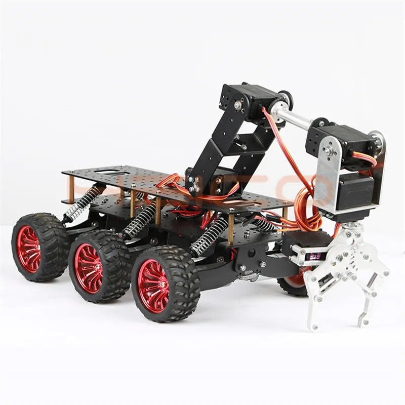  Smart Car Chassis Mobile Platform With 6WD Shock Absorption Off-road Climbing Car Model for Arduino - 4000378902472