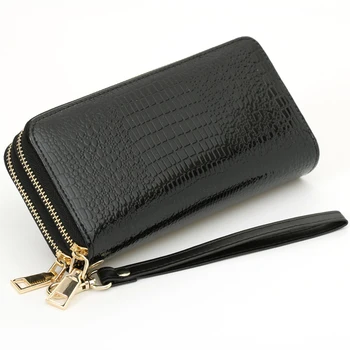 

2020 new wallet women long wallet multifunctional double zipper small clutch women's double layer large capacity clutch