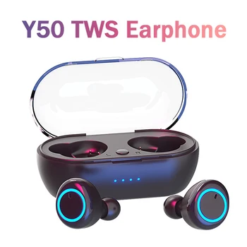 

Y50 TWS Bluetooth 5.0 Wireless Earphone In-Ear Music Stereo Earbuds Noise Cancelling Sport Headset For Xiaomi IPhone