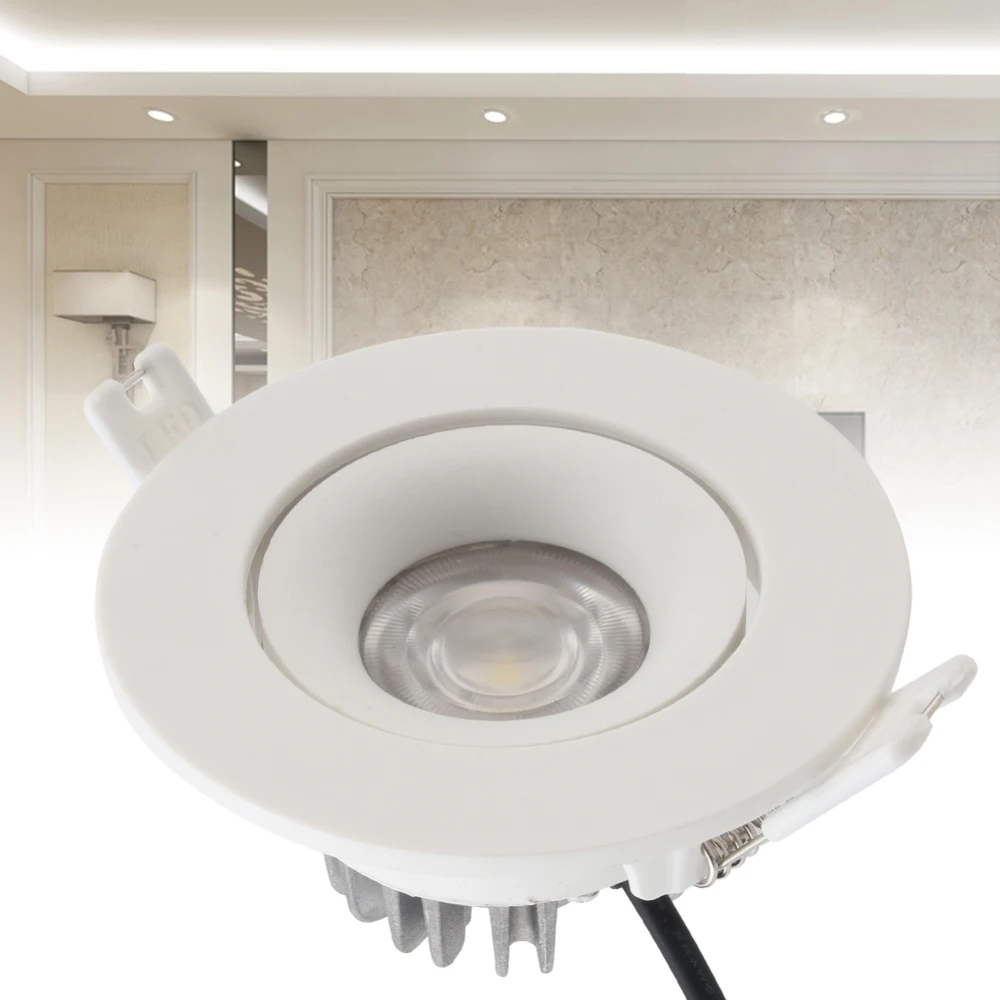 

6 Pcs 3000K/5000K COB Home Light Spotlight Recessed Ceiling Lamp Lighting Spotlight Table Lamp for Ceiling