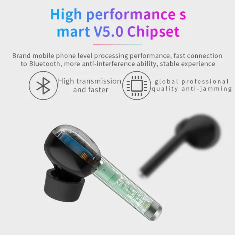 Bluetooth 5,0 наушники CVC8.0 с шумоподавлением Беспроводные наушники с функцией громкой связи чехол для зарядки