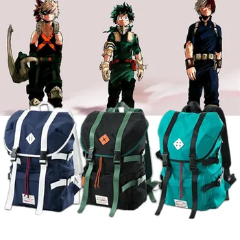 

Japan Anime My Hero Academia Backpack Cosplay Midoriya Izuku Bakugou Katsuki Todoroki Shoto Schoolbag Knapsack Youngster Travel