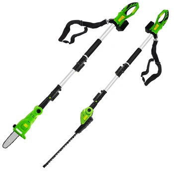 Online Electric Scalable High Branch Saw High Altitude Scissors Hedgerow Thick Branches Pruning Shears Equipment Lithium Rechargeable