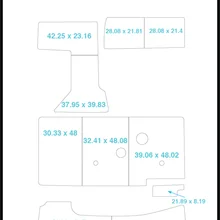 1997 SeaRay 330 плавающий шаг и коврик для кокпита лодка EVA Тиковый настил 1/" 6 мм