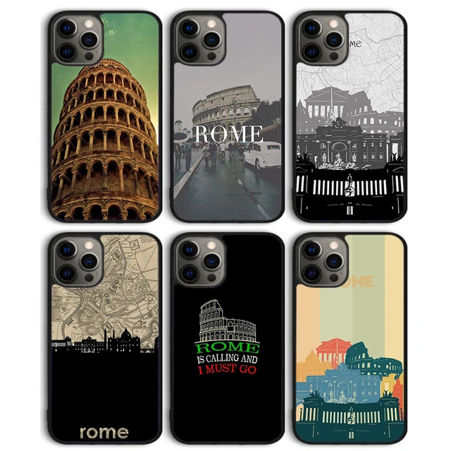 Italia roma City Cover posteriore per iPhone 15 SE2020 14 13 11 12 Pro Max  mini XS XR X 8 Plus 7 6S Shell Coque - AliExpress