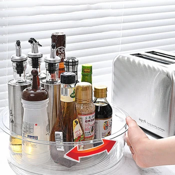 

Urntable Storage Cabinets For Kitchen Cabinets Food Storage Rooms Refrigerators Countertops-rotating Storage Storage Devices