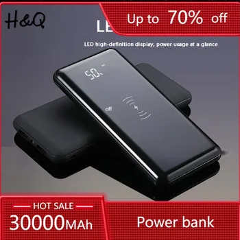 太陽光発電銀行30000mah xiaomi外部バッテリー充電器携帯電話充電懐中電灯防水ポータブルpowerbank