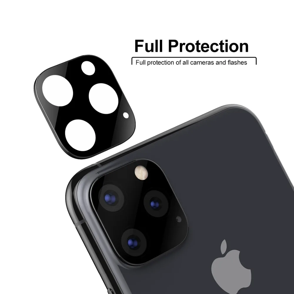Для iPhone 11 Pro Max Защитная пленка для экрана из закаленного стекла+ мягкая пленка для объектива камеры для iPhone 11 PRO Max 6,5