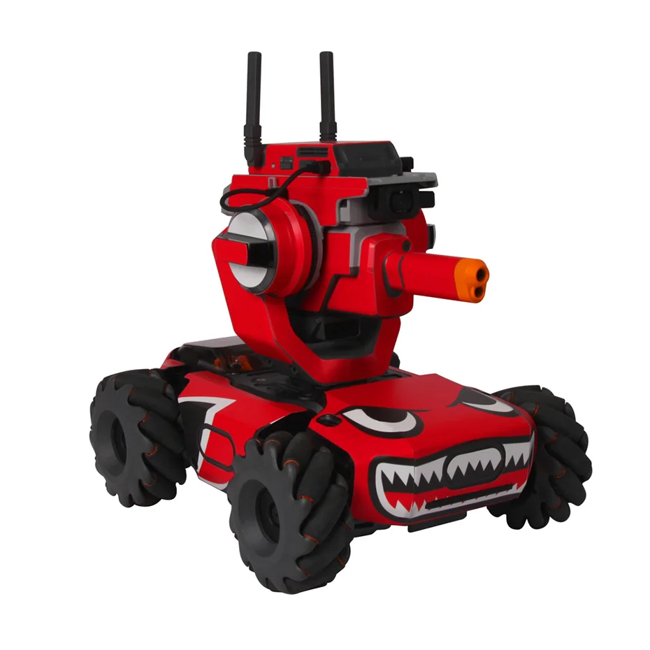 ПВХ кожа для DJI Robomaster S1 водонепроницаемый/Устойчивый к царапинам/невыгорающий защитный наклейки для DJI Robomaster S1 Аксессуары для действий - Цвет: Red Shark