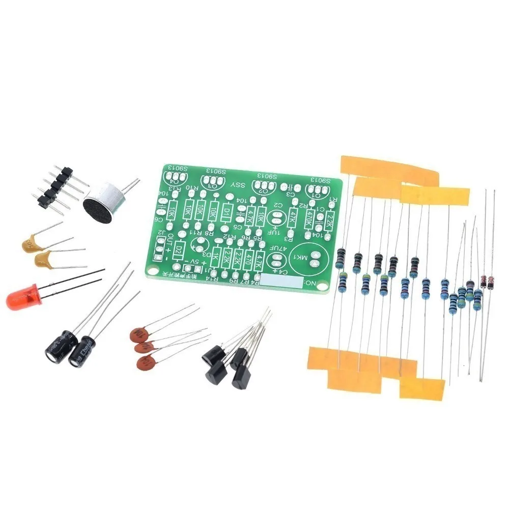 Завеса электронный акустический хлопок Управление переключатель DIY Kit звук Сенсор электронная схема костюм DIY Интегральные PCB модуль