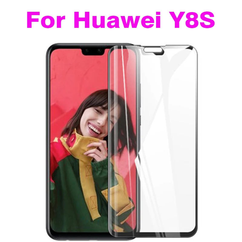 3D полное закаленное стекло для Huawei Y8S покрытие 9H пленка Взрывозащищенная Защита