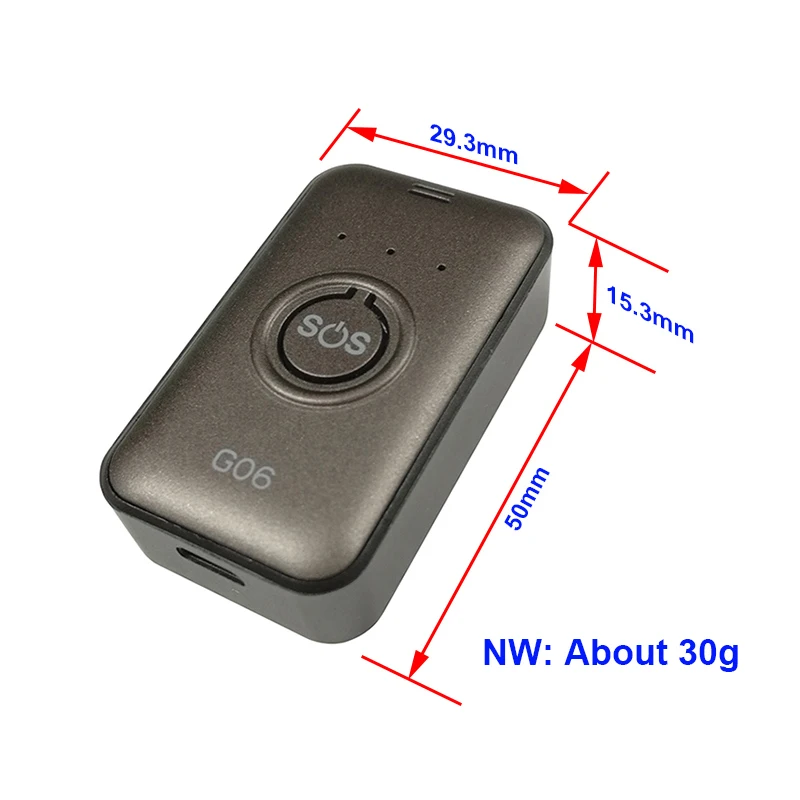 Mini Tracker Portable 4G Traceur GPS Enfant 25 Jours Petit GPS Localisateur  Temps Réel sans Carte Sim Étanche Anti Perdu Mini Traceur GPS Antivol pour