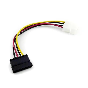 

IDE 4-Pin Male To Serial ATA SATA 15-Pin Female Power Adapter Cable LP4 Female To SATA Power Connector
