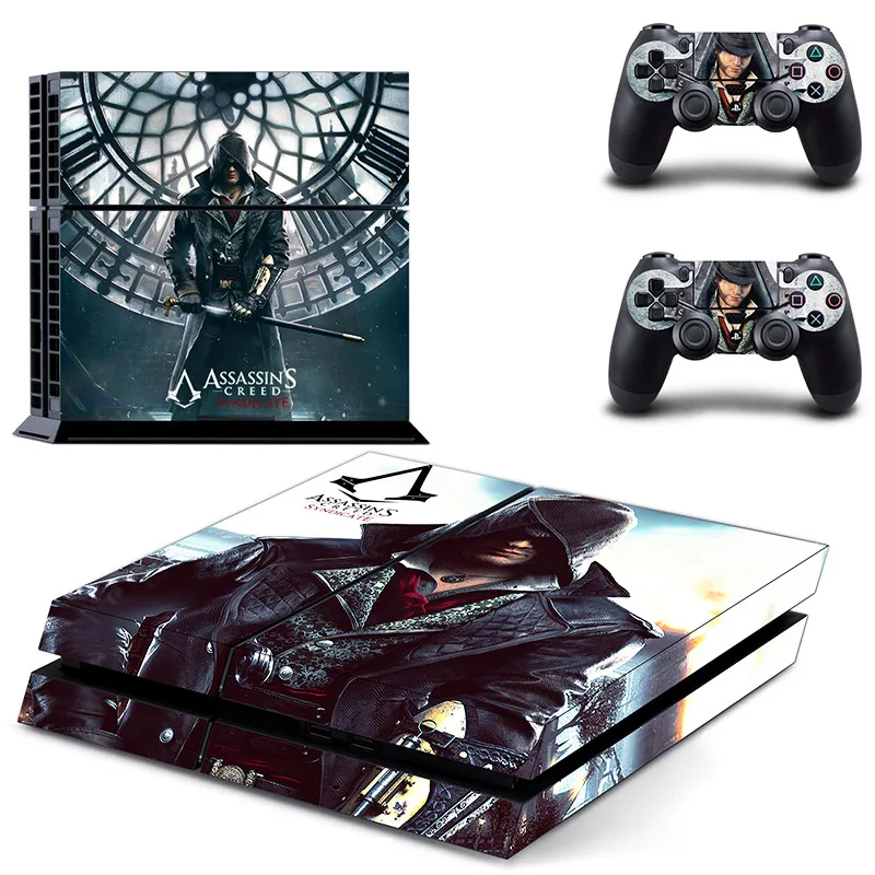 GYTM0182 Assassins Creed наклейка s PS4 Кожа Наклейка Play station 4 наклейки Pegatinas Adesivo для консоли playstation 4 и 2 контроллера - Цвет: GYTM0182