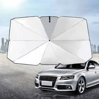 

1x Scalable Car Front Windshield Umbrella Sunshade Folding Heat Insulation UPF50+ High Quality Auto Front Windshield Sunshades