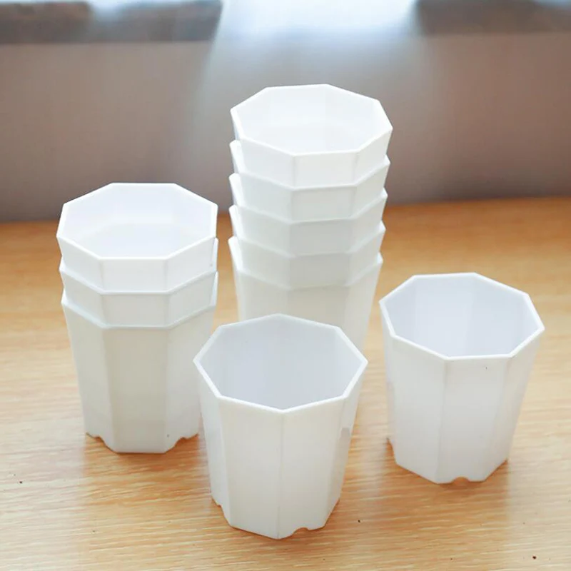5PCS Succulents Flower Pot Plant Planter Plastic Pots Round For Home Office Or Garden Decoration | Дом и сад