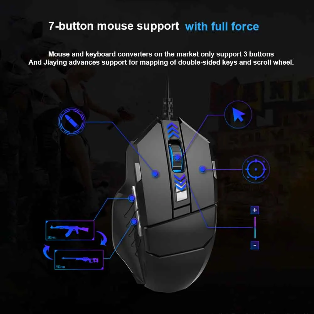 Клавиатура Мышь конвертер вспомогательный игровой дом Bluetooth автоматический захват коробка Аксессуары для мобильных телефонов Универсальный держатель - Цвет: 2