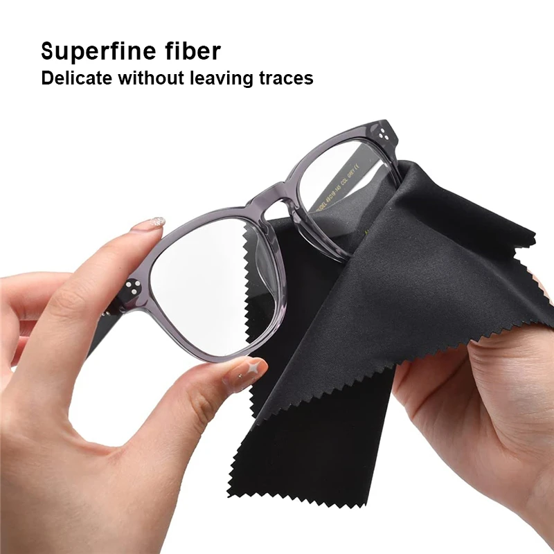100pc Microfiber Cleaning Glasses Cloths for Delicate Surfaces Lenses Eyeglasses Cell Phone Screens Camera Lenses Jewelry Cleani 4