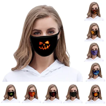 

Fashion Halloween Face Masks Washable Black Mouth Half Face Masquerade Cosplay Costume Mask DIY Party Decorations Halloween