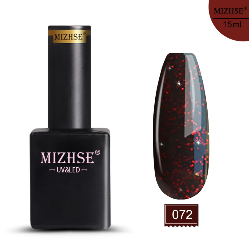 E072 MIZHSE 15 мл 72 цвета Гель-лак для ногтей гибридные Лаки УФ светодиодный все для маникюра замочить от длительного Блестящий Гель-лак для ногтей - Цвет: E072