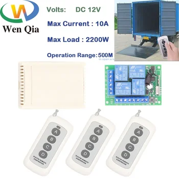 

433MHz Universal Long Range Remote Control DC12V 4CH rf Relay Receiver and Transmitter for Universal automotive lifting tailgate