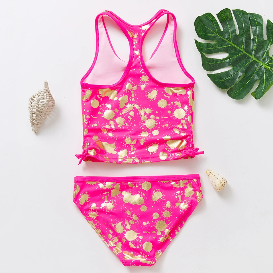 3~9Y Girls Swimsuit Two pieces Girls swimwear Kid Tankini Set Children Swmwear Bikini Sets Beachwear girls swimsuit