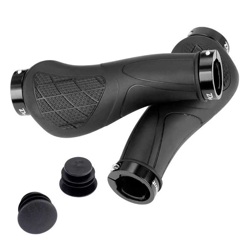 Deemount Bicycle Eco Rubber Grips Anti-skid Bar End Comfy Hand Feel MTB Cycling Hand Rest Double Side Locking bicycle handlebar grips bike handlebar grips bike handle grips