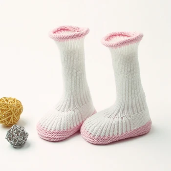 

Newborn Infant Toddler Baby Boys Girls Shoes Soft Soled Shoes Sock Baby Socks Anti-slip Knitted Floor Socks 2019