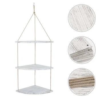 

Nordic Style Wall Corner Rack Fan-shaped Hanging Flowerpot Rack (3 Layers)