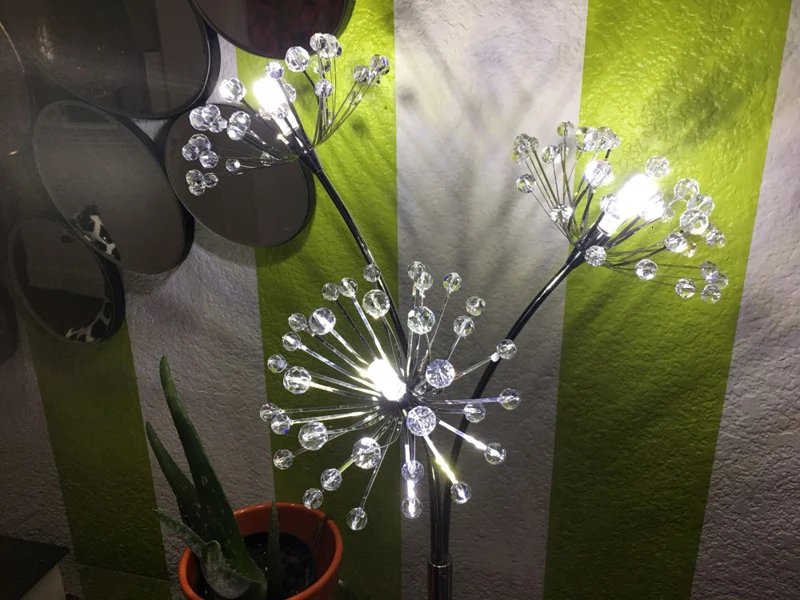 Crystal chrome cordless crystal chandelier table lamp lighting fixture
