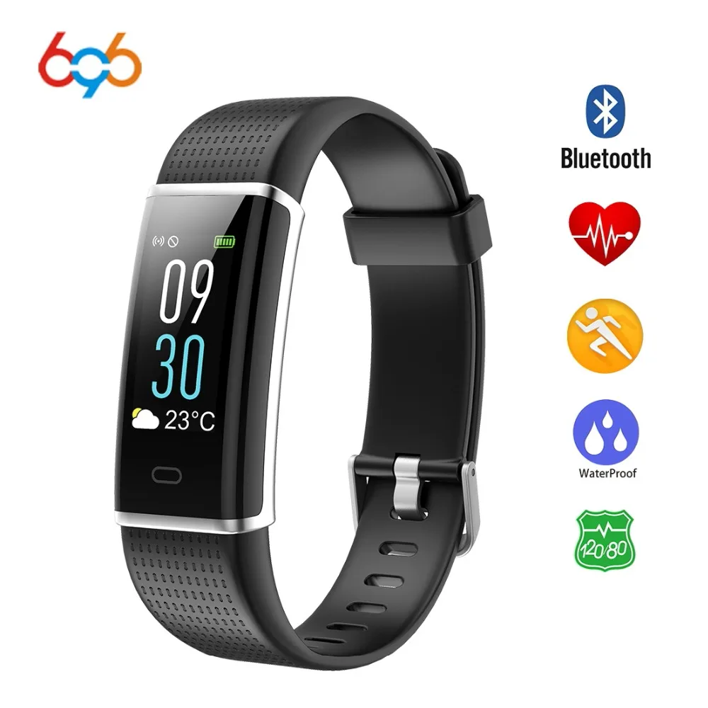 

696 ID130 Color Screen Smart wristband Heart rate Women Smart bracelet Fitness tracker Waterproof Smart band For Android & IOS