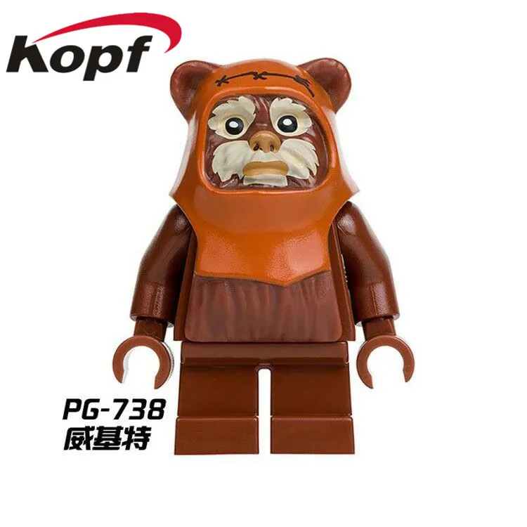 20 шт., деревня эвоков, Тан токкат, Wicket, Logray, 10236 Битва за эндор, 8038 строительные блоки, модель игрушки для детей, PG8067 - Цвет: PG738 20Pcs No Box