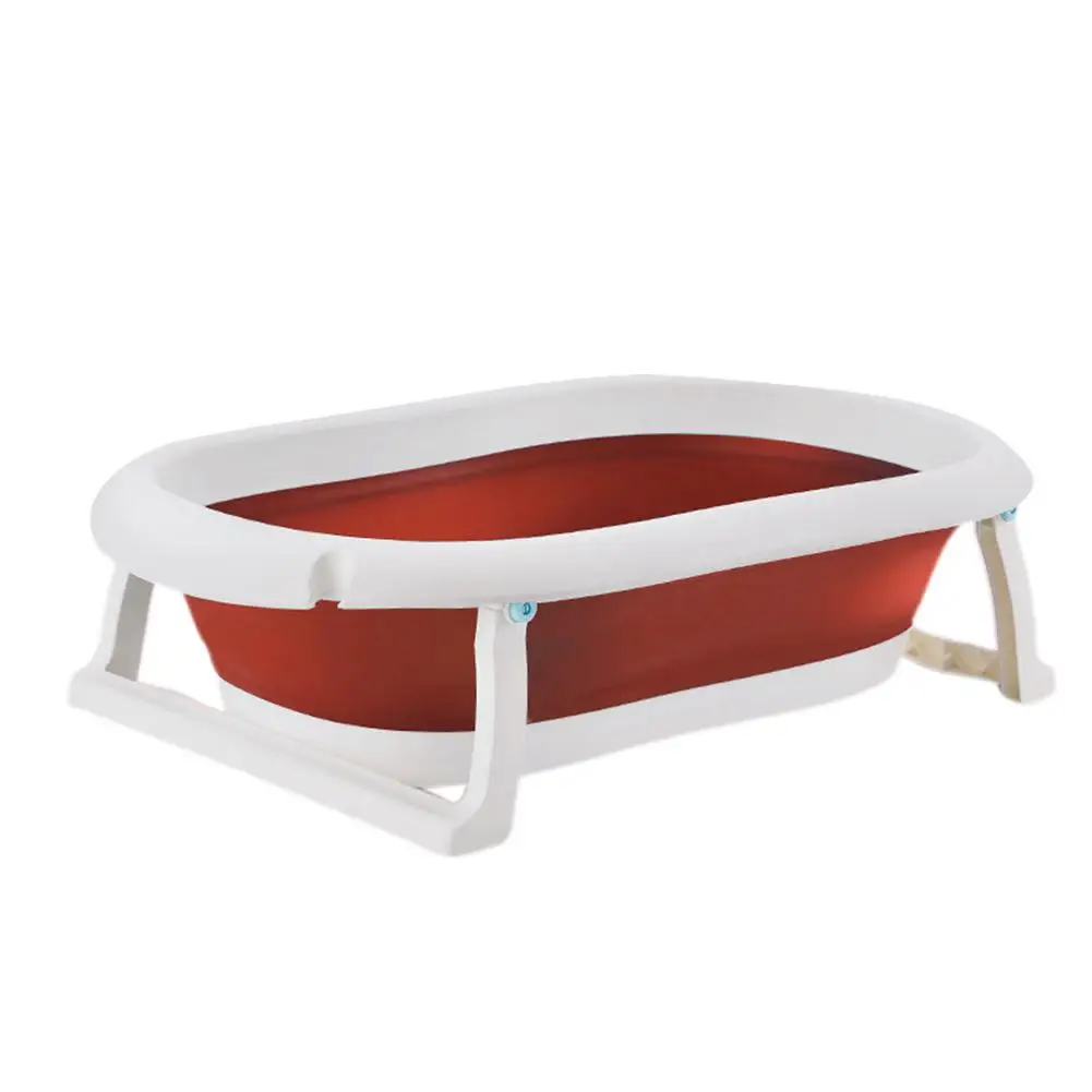 cherry red Kidlove для новорожденных, Детская ванна, Детские душевые ванны, легко очищаемые, складная, портативная, нескользящая, безопасная детская Ванна - Цвет: cherry red