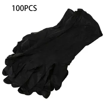 

Security check disposable rubber gloves tattoo beauty black gloves PVC rubber gloves beauty protective gloves